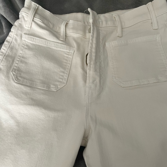 MOTHER Cream Denim Pants - Picture 2 of 6